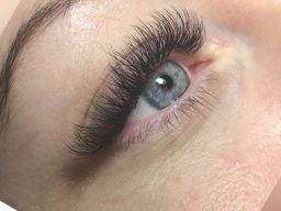 Russian lashes on a client of Ivy Elizabeth academy